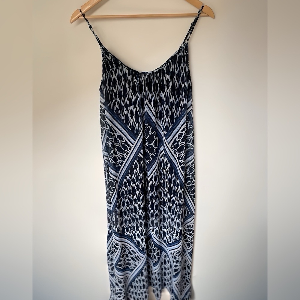 Express- Maxi dress - black, blue, white. Size Medium